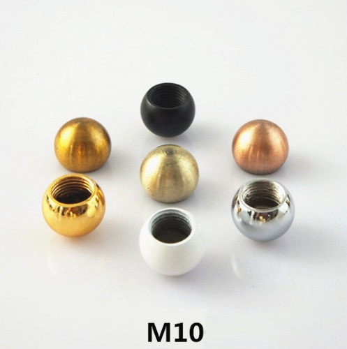 Гайка декоративная М10 (мат хром) шар для люстры D15мм, SPFR23878