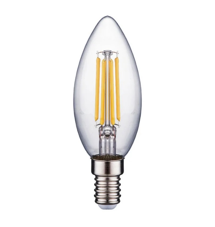 Лампа светодиодная диммируемая свеча 6W E14 4000K 700Lm C37 220-240V SPF
