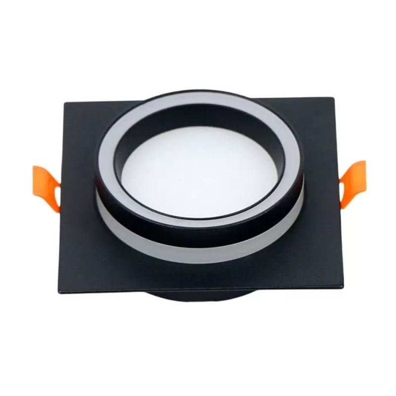 Светильник встраиваемый General GCL-G53-H38 Вега Квадратный Черный