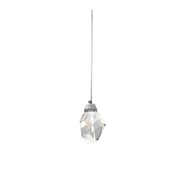 Светильник подвесной ElegantLight DZN-8357 РОМ ` D100/H1500/1/LED/5W/4500K FACETED-STONE 23-05