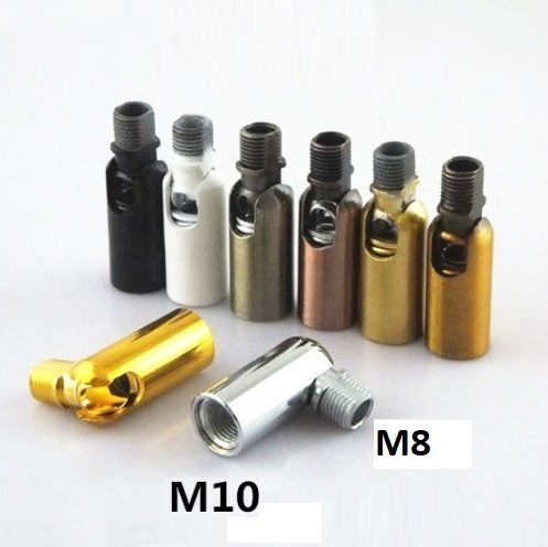 Соединитель-шарнир М10+М8 наружная /черный с резьбой SPFR