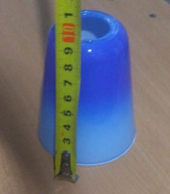 Плафон E14 D50-80/H100 плафон внутренний синий (без внешнего) SPFR26411