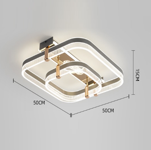 Светильник ElegantLight DZN-11124 ЗОЛОТО ` D500/H150/2/LED/40W/2.4G