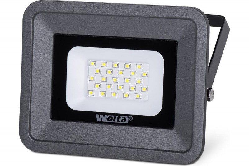 Светодиодный прожектор WOLTA WFL-20W/06 20Вт 5700К IP65 1800лм серый RSP